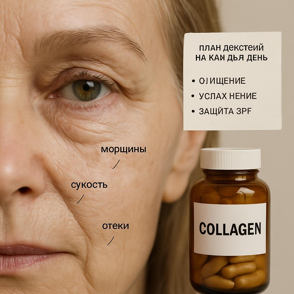 Кожа вокруг глаз: морщины, сухость, отеки — план действий и коллаген. План действий на каждый день Кожа вокруг глаз: морщины, сухость, отеки — план действий и коллаген. План действий на каждый день