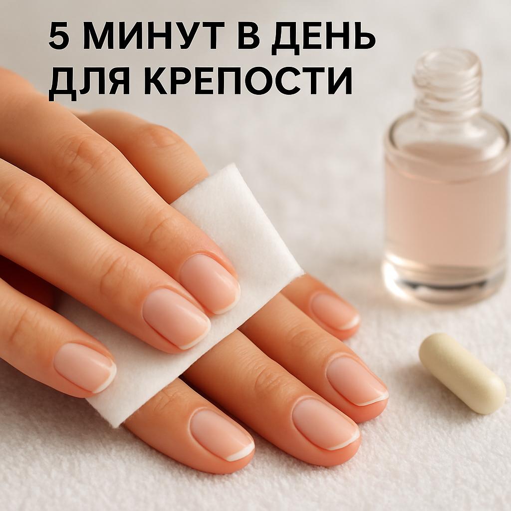 Экспресс-уход для ногтей: 5 минут в день для крепости. Коллаген и питание, коротко но по делу Экспресс-уход для ногтей: 5 минут в день для крепости. Коллаген и питание, коротко но по делу