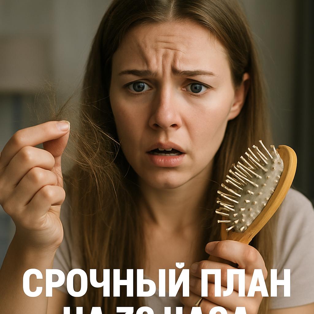 Выпадают волосы клочьями, держимся вместе и запускаем срочный план на 72 часа
